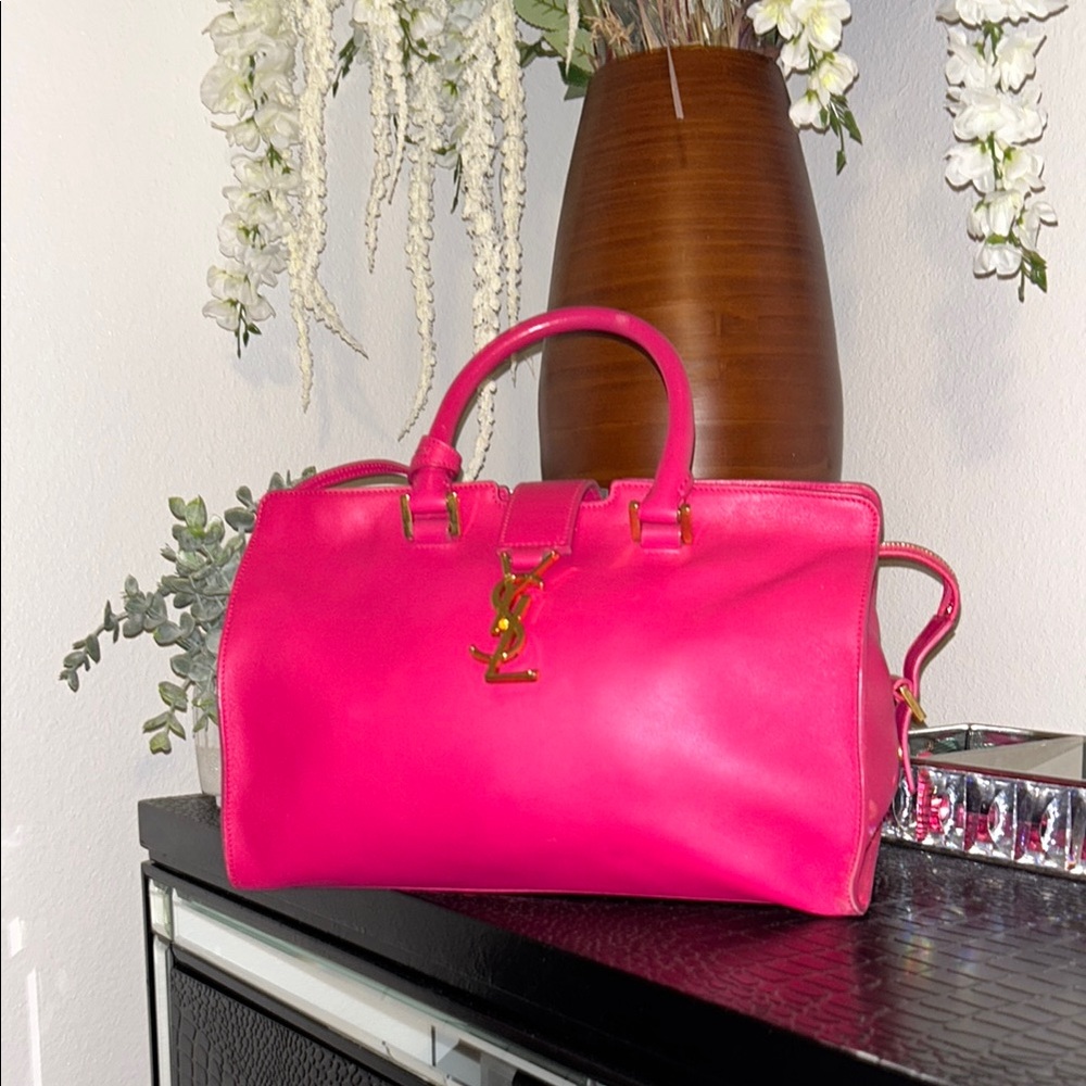 Yves Saint Laurent Pink Leather Handbag